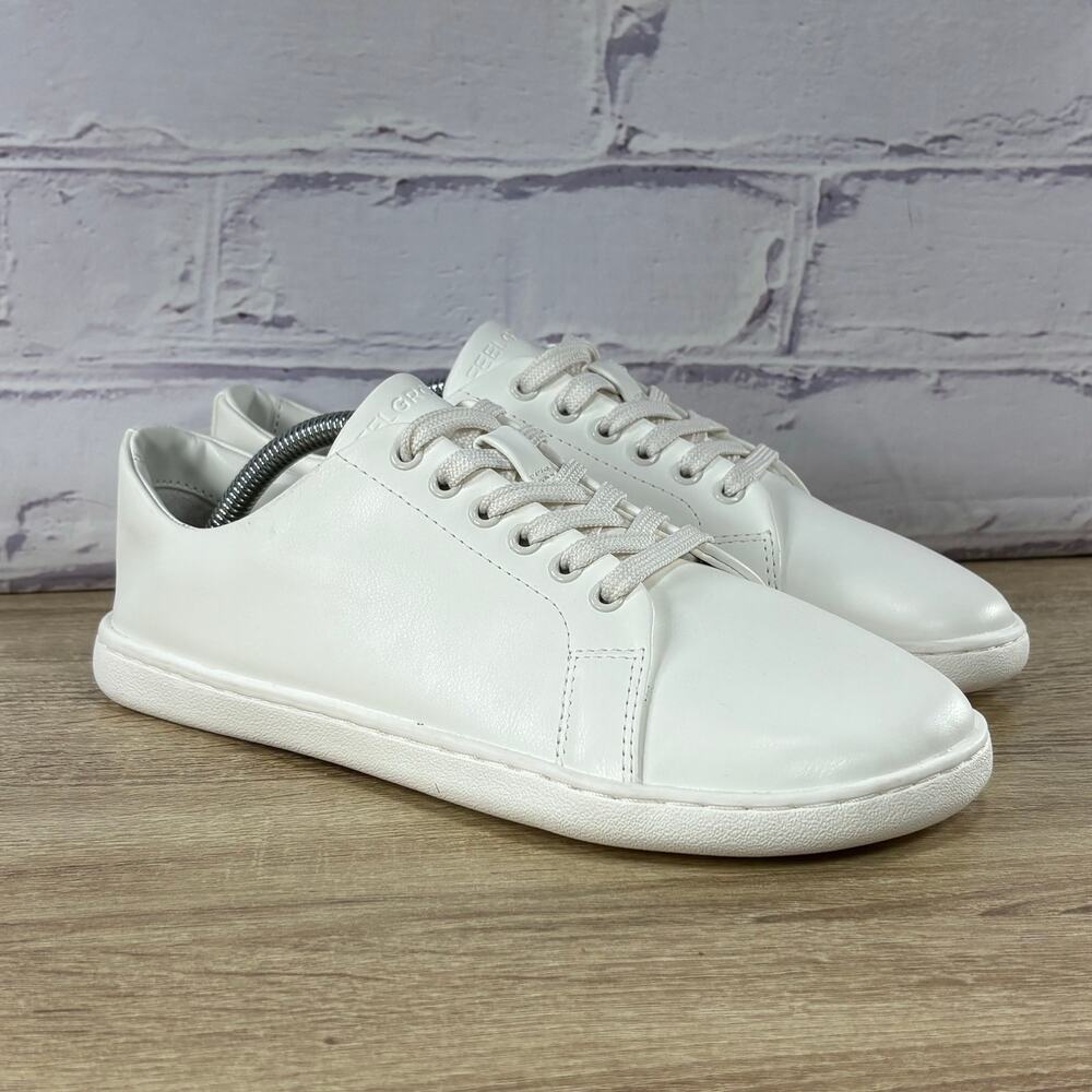 Feelgrounds Original Luxe White Barefoot Sneakers Women's Size 7.5 Zero Drop